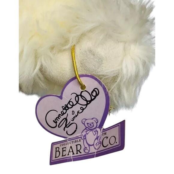 Vtg Annette Funicello Collectible Teddy Bear Plush w/ Necklace Bunny Slippers - Picture 4 of 9